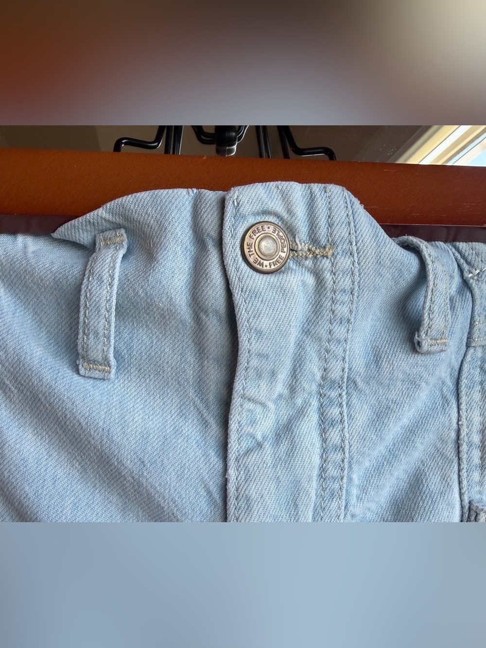 🔥 Free People We The Free Hazel Pull-On Drop-Waist Cargo Jeans - Picture 7 of 8